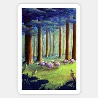 Guinea Fowl in the Woods Sticker